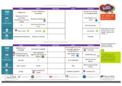 Menus du 05 au 16 mai 2025