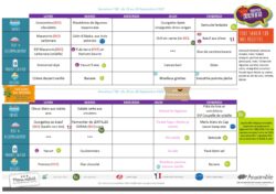 Menus du 15 au 26 septembre 2025