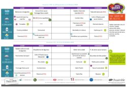 Menus du 27 septembre au 10 octobre 2025