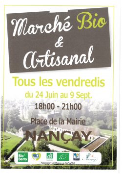 Marché Bio & artisanal - Nançay 2022