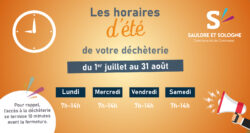 Horaires déchèterie - été4