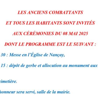 Cérémonies du 8 mai 1945