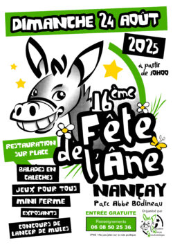 Affiche Fête de l'Âne 2025