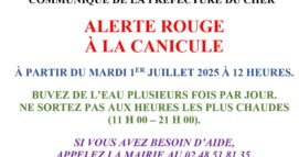 ALERTE ROUGE CANICULE