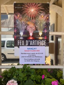Feu d'artifice 2025
