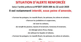 Arrêté de restriction d’usages de l’eau