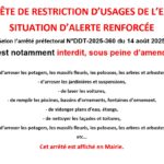 restriction eau
