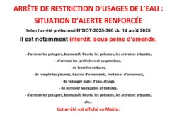 restriction eau