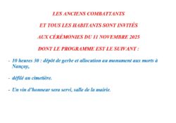 Affiche 11 novembre 2025