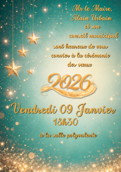 Affiche invitation voeux du maire