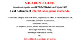 SITUATION D&rsquo;ALERTE