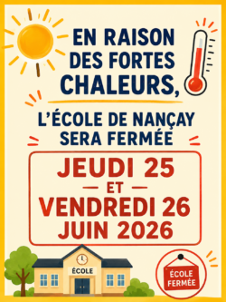 Fermeture école
