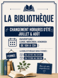 Bibliothèque juillet aout