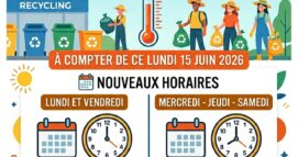 🗑️📦Rappel Horaires déchetterie de Neuvy-sur-Barangeon jusqu&rsquo;au 31 août