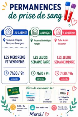 Horaire infirmières